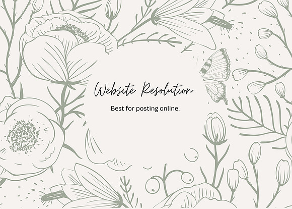 Neutral Floral Online Order Thank You Card